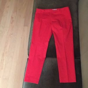 Red Capri pants